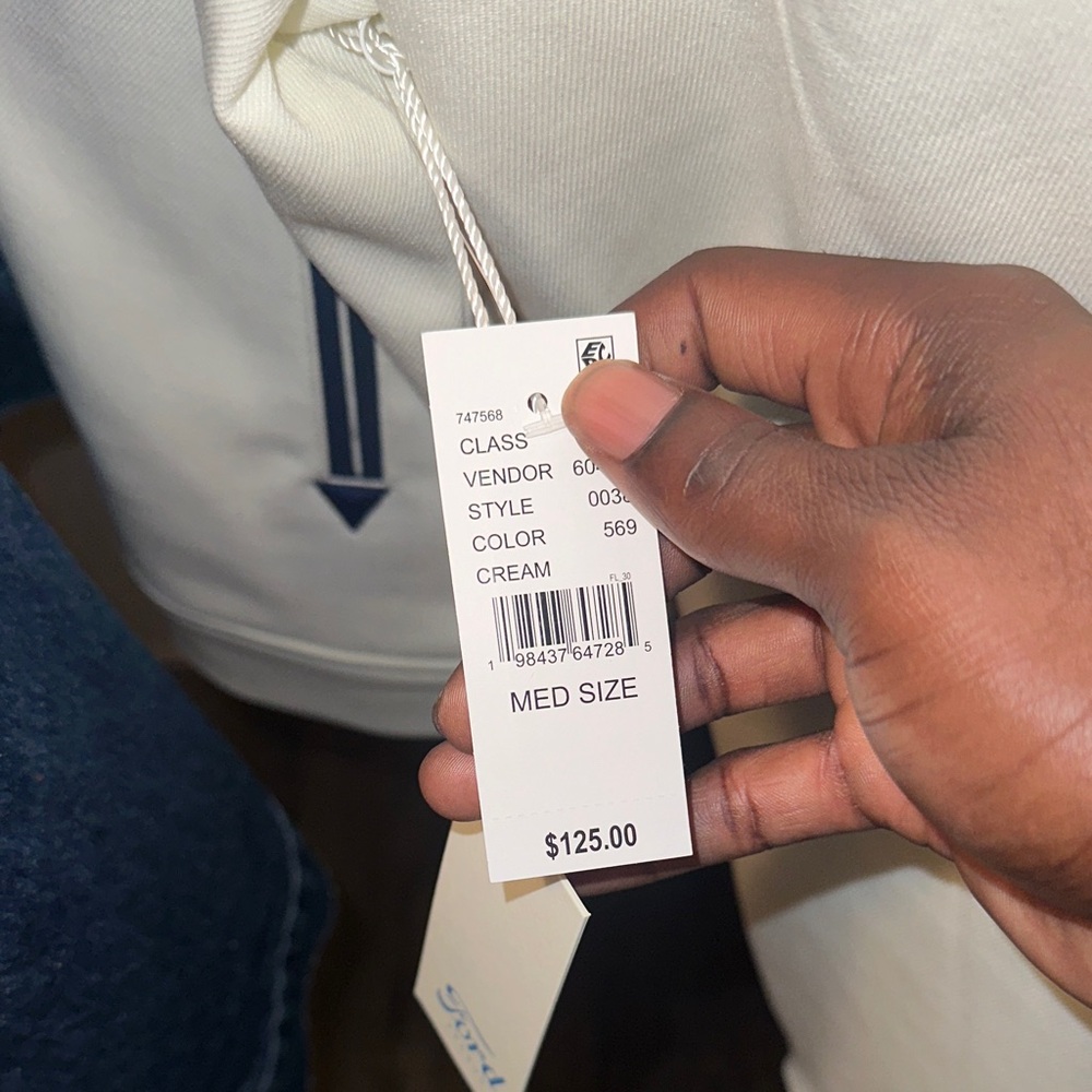 Ford Men's White and Navy Bomber Jacket - Picture 9 of 9